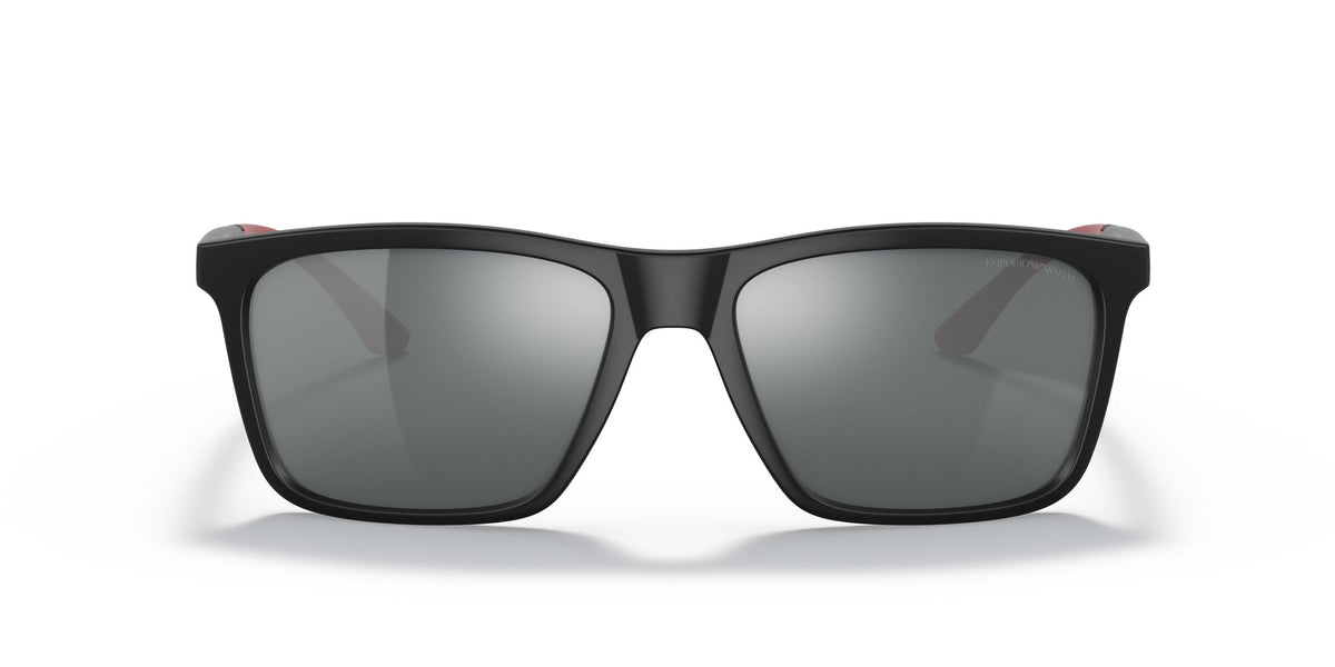Emporio Armani EA 4170 Matte Black / Light Grey Mirror Black 58 / Plastic / Plastic