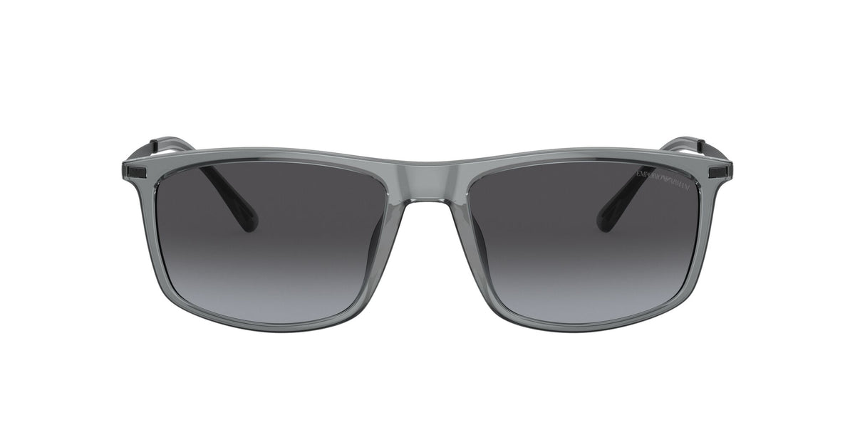 Emporio Armani EA 4171U Shiny Trasparent Grey / Gradient Grey 57 / Polycarbonate / Injected / Metal