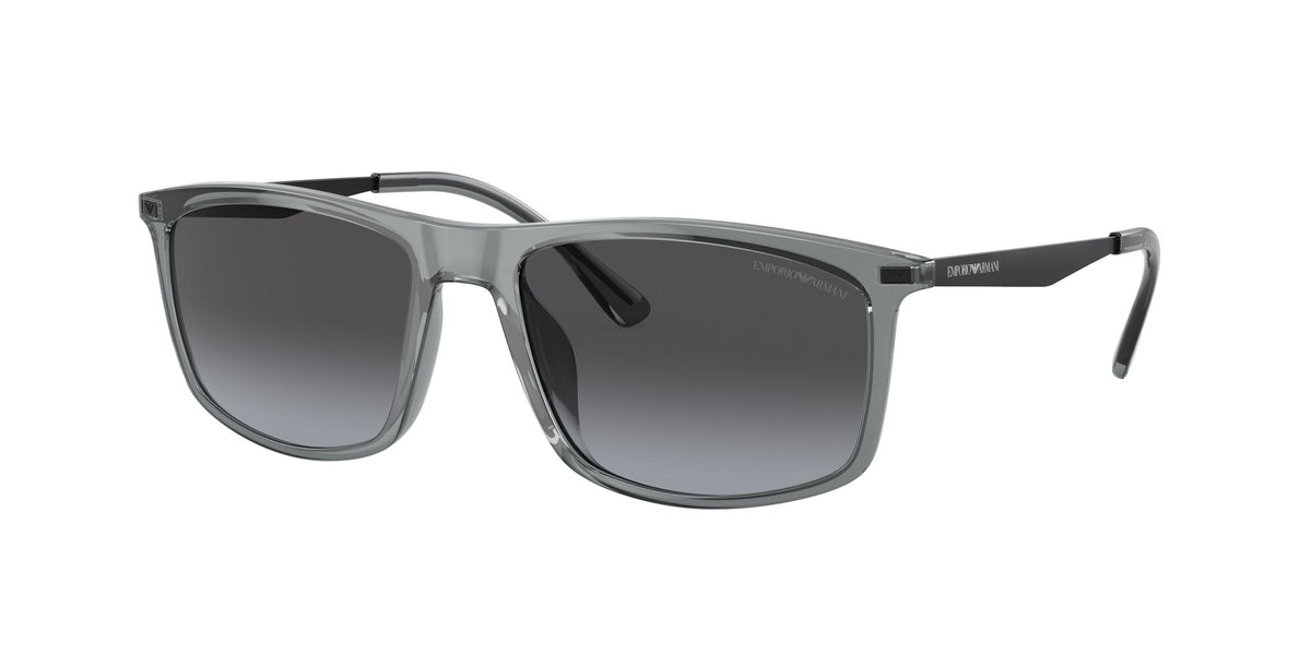 Emporio Armani EA 4171U Shiny Trasparent Grey / Gradient Grey 57 / Polycarbonate / Injected / Metal