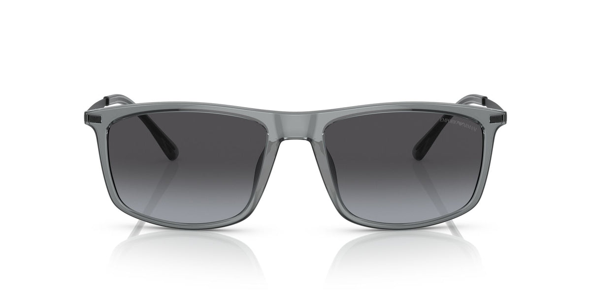 Emporio Armani EA 4171U Shiny Trasparent Grey / Gradient Grey 57 / Polycarbonate / Injected / Metal