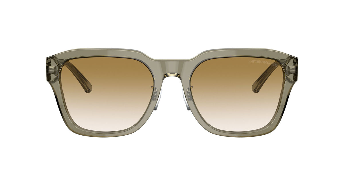Emporio Armani EA 4175F Shiny Transparent Green / Gradient Brown 57 / Plastic / Plastic