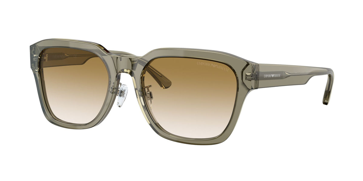 Emporio Armani EA 4175F Shiny Transparent Green / Gradient Brown 57 / Polyamide Bio / Acetate / Acetate