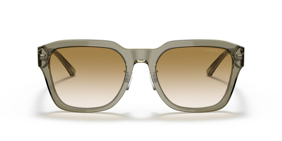 Emporio Armani EA 4175F Shiny Transparent Green / Gradient Brown 57 / Polyamide Bio / Acetate / Acetate