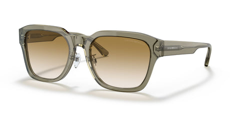 Emporio Armani EA 4175F Shiny Transparent Green / Gradient Brown 57 / Polyamide Bio / Acetate / Acetate