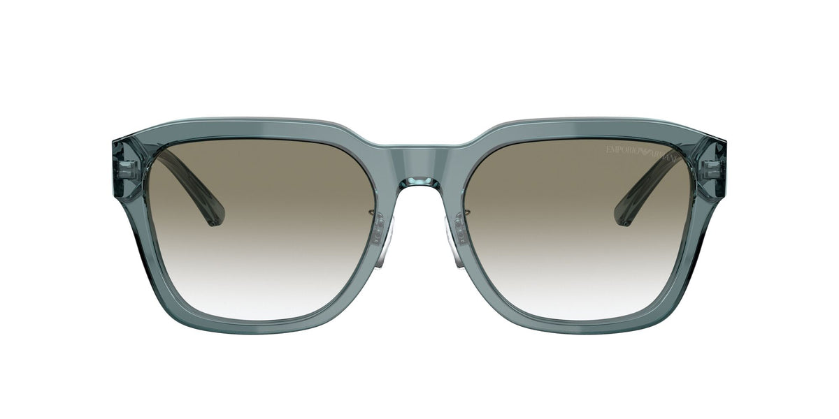 Emporio Armani EA 4175F Shiny Transparent Blue / Gradient Light Grey 57 / Polyamide Bio / Acetate / Acetate