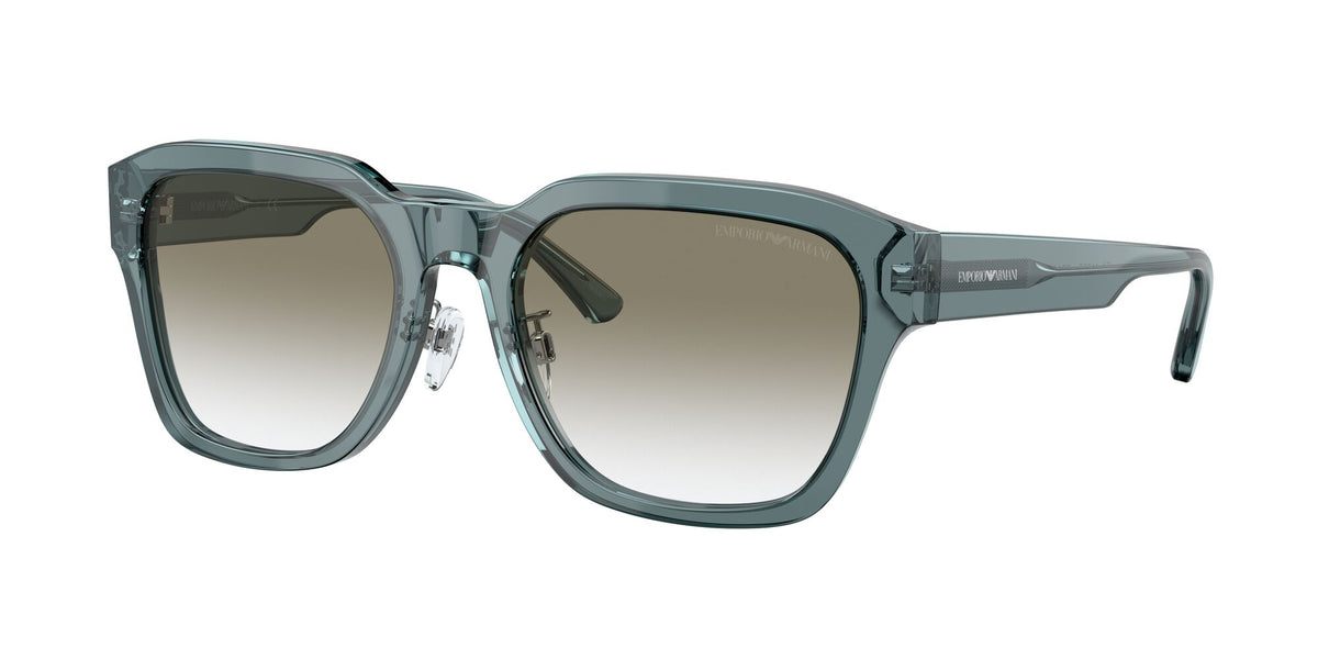 Emporio Armani EA 4175F Shiny Transparent Blue / Gradient Light Grey 57 / Polyamide Bio / Acetate / Acetate