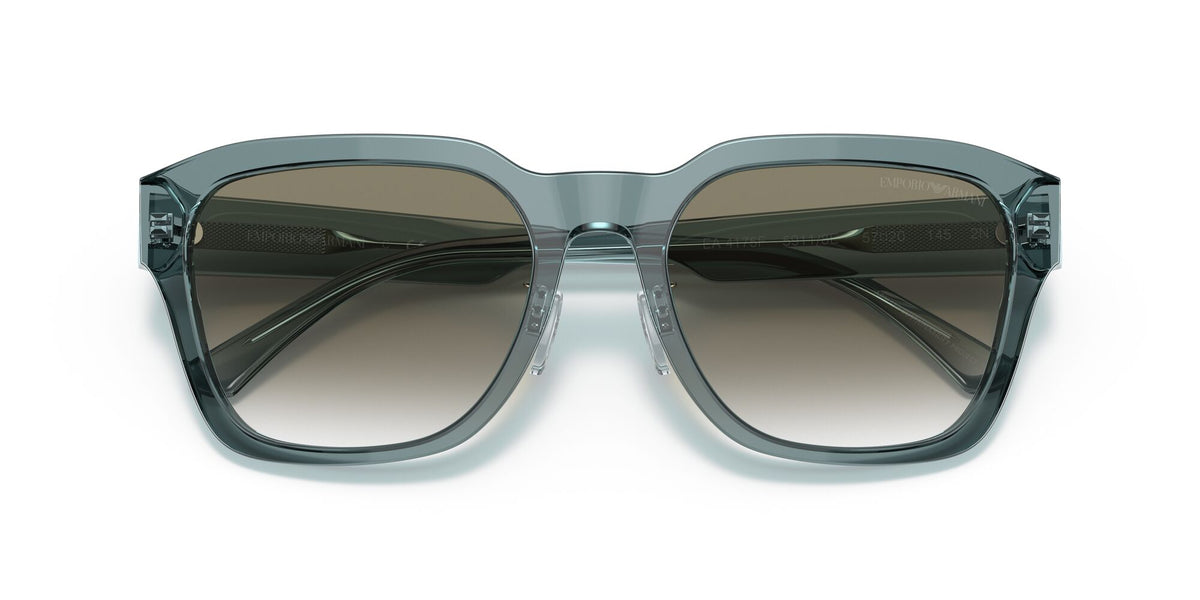 Emporio Armani EA 4175F Shiny Transparent Blue / Gradient Light Grey 57 / Plastic / Plastic