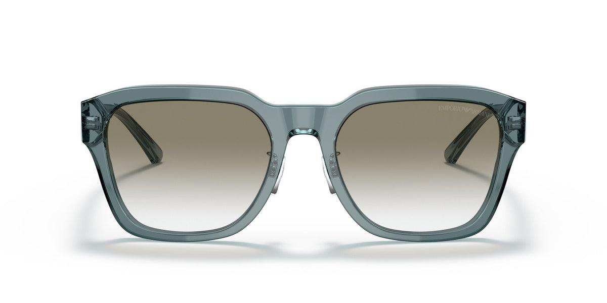 Emporio Armani EA 4175F Shiny Transparent Blue / Gradient Light Grey 57 / Polyamide Bio / Acetate / Acetate