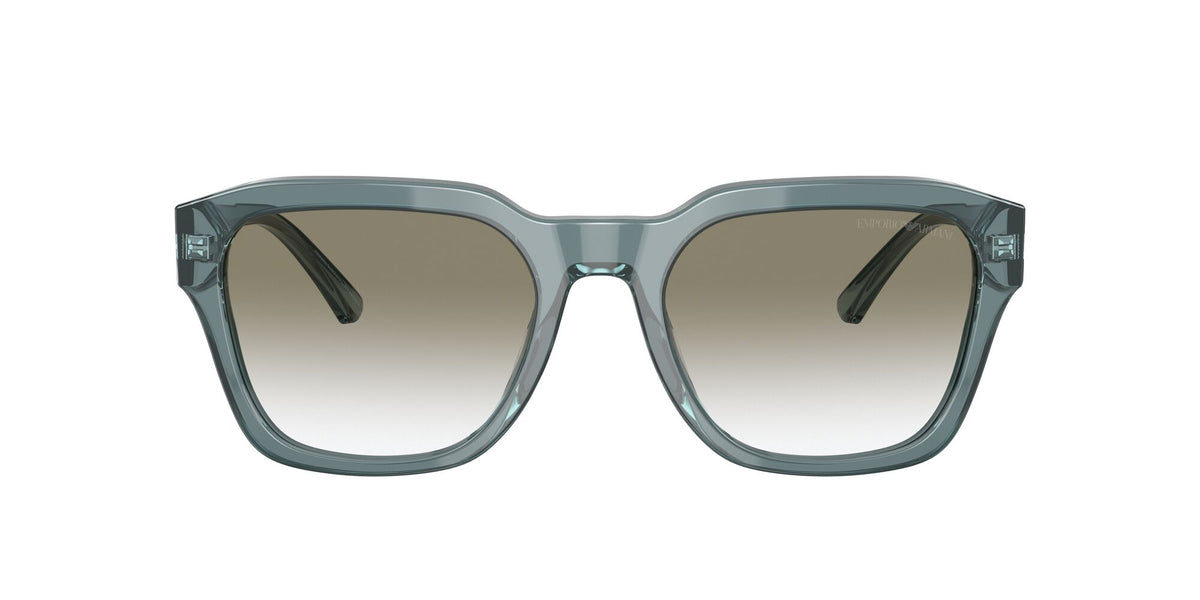 Emporio Armani EA 4175 Shiny Transparent Blue / Gradient Light Grey 55 / Polyamide Bio / Acetate / Acetate