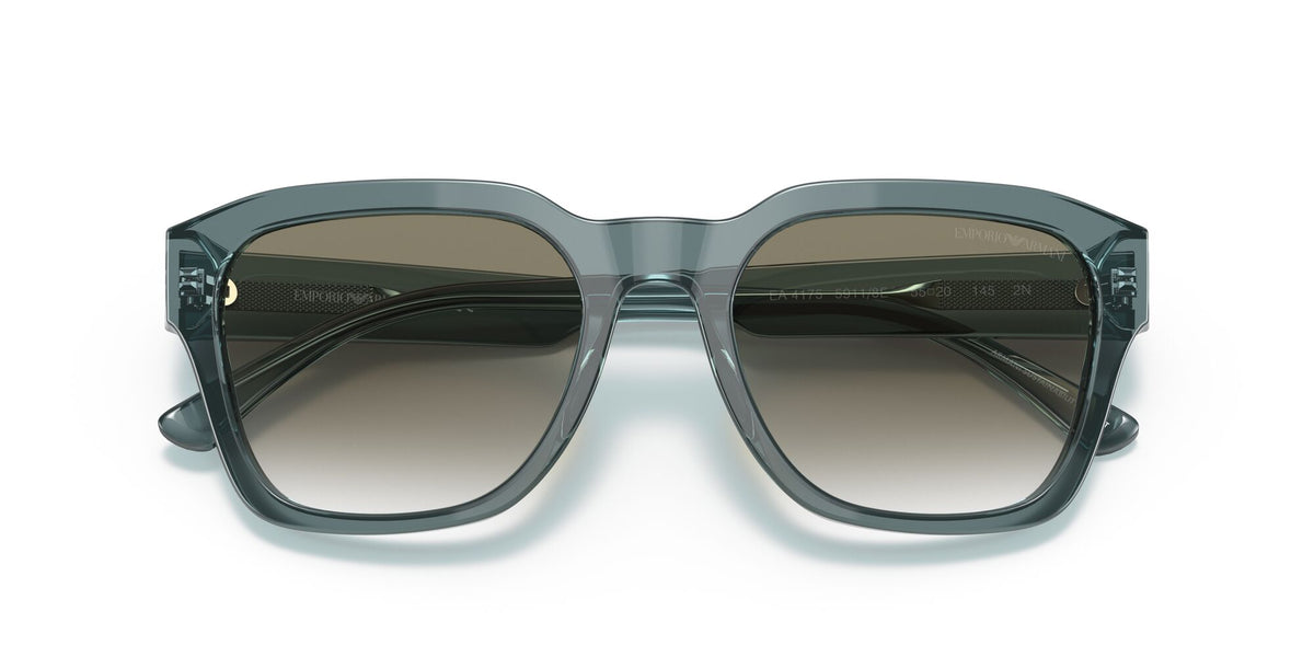 Emporio Armani EA 4175 Shiny Transparent Blue / Gradient Light Grey 55 / Plastic / Plastic