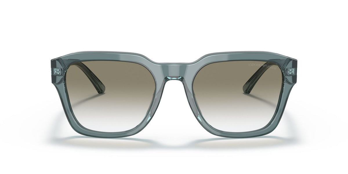 Emporio Armani EA 4175 Shiny Transparent Blue / Gradient Light Grey 55 / Polyamide Bio / Acetate / Acetate