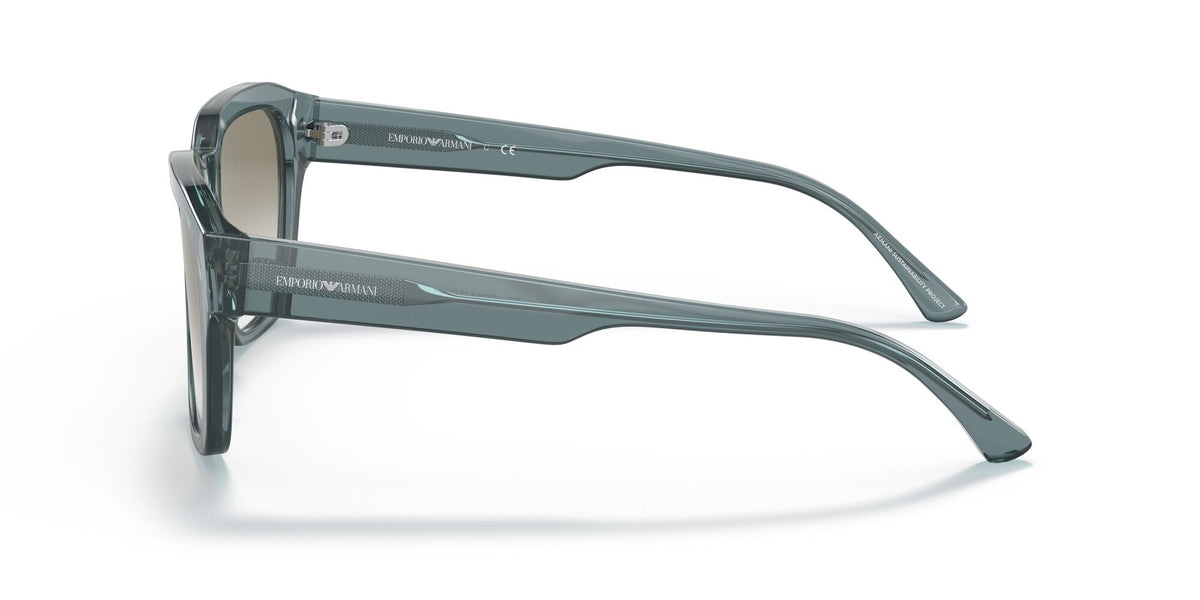 Emporio Armani EA 4175 Shiny Transparent Blue / Gradient Light Grey 55 / Plastic / Plastic