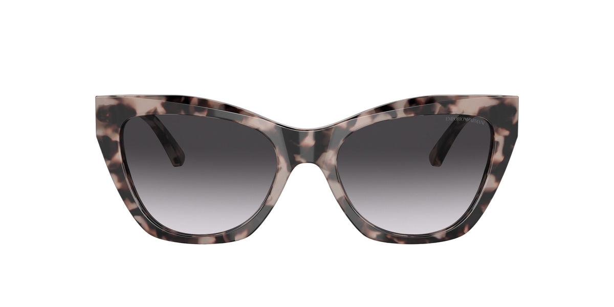 Emporio Armani EA 4176F Shiny Pink Havana / Gradient Grey 55 / Polyamide Bio / Acetate / Acetate