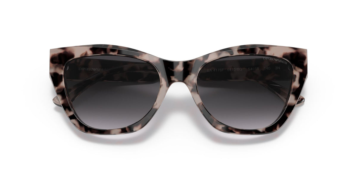 Emporio Armani EA 4176F Shiny Pink Havana / Gradient Grey 55 / Polyamide Bio / Acetate / Acetate