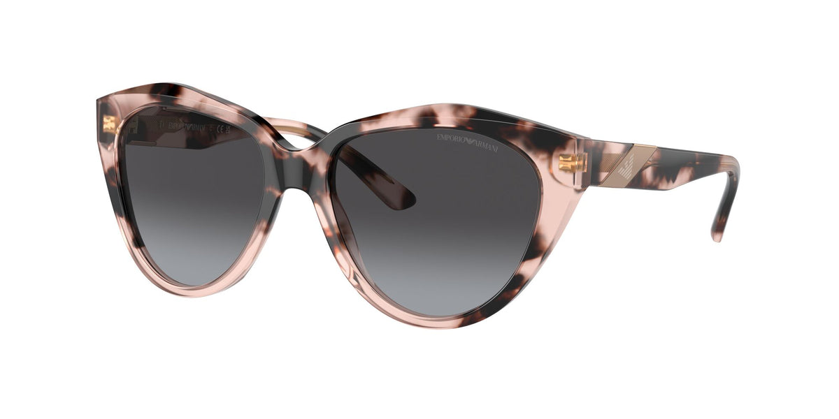 EA 4178 Emporio Armani  Shiny Pink Havana / Grey Gradient 54 54 / Polycarbonate / Acetate / Acetate