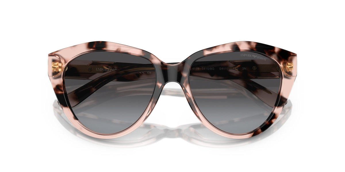 EA 4178 Emporio Armani  Shiny Pink Havana / Grey Gradient 54 54 / Polycarbonate / Acetate / Acetate