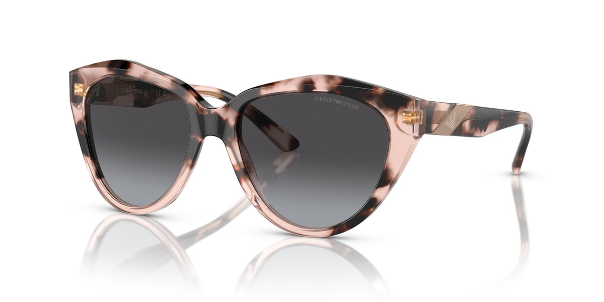 EA 4178 Emporio Armani  Shiny Pink Havana / Grey Gradient 54 54 / Polycarbonate / Acetate / Acetate