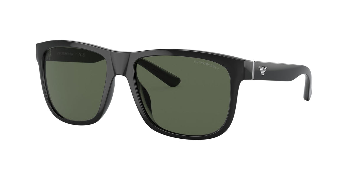 Emporio Armani EA 4182U Shiny Black / Dark Green 57 / Polycarbonate / Injected / Metal