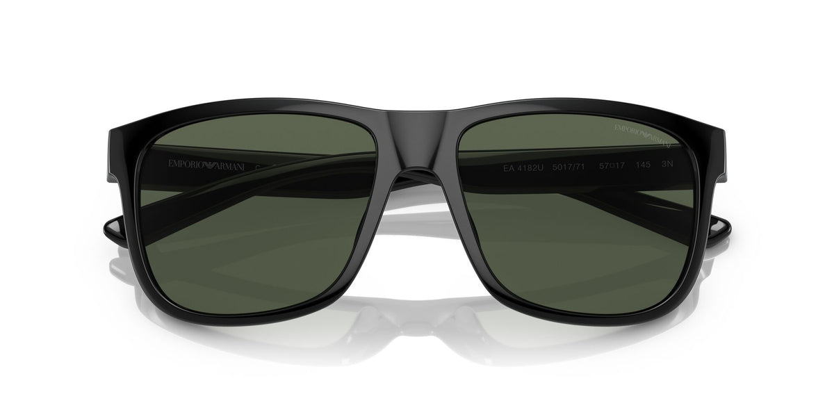 Emporio Armani EA 4182U Shiny Black / Dark Green 57 / Polycarbonate / Injected / Metal