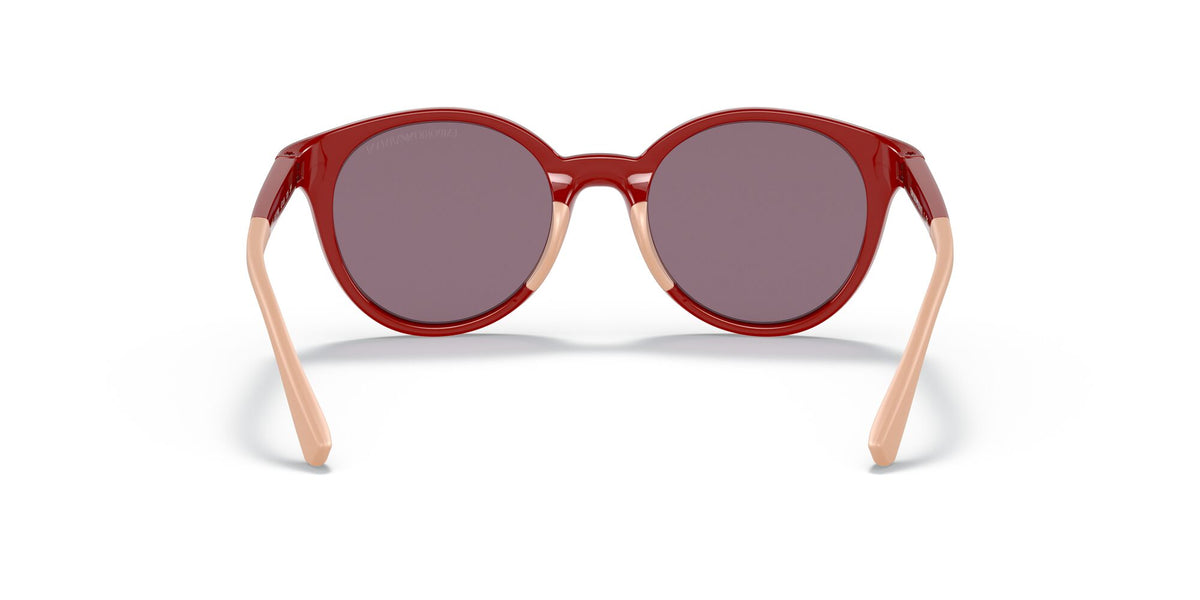 Emporio Armani EA 4185F Shiny Red / Polar Purple Mirror Rose Gold 47 / Polycarbonate / Injected / Molded