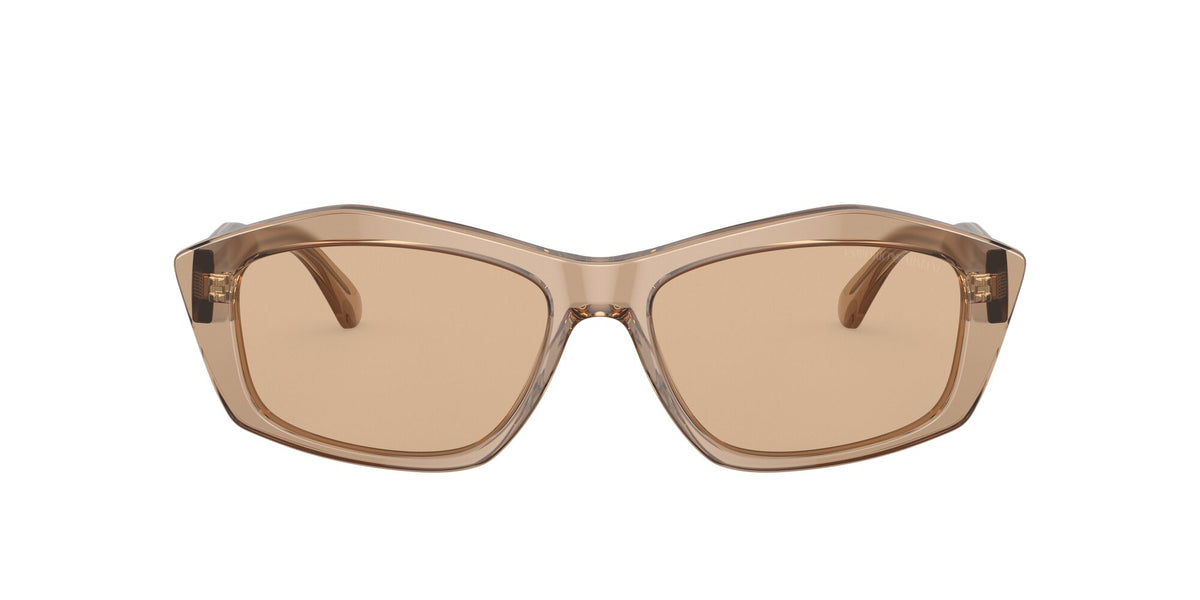 Emporio Armani EA 4187 Shiny Transparent Brown / Light Brown 55 / Plastic