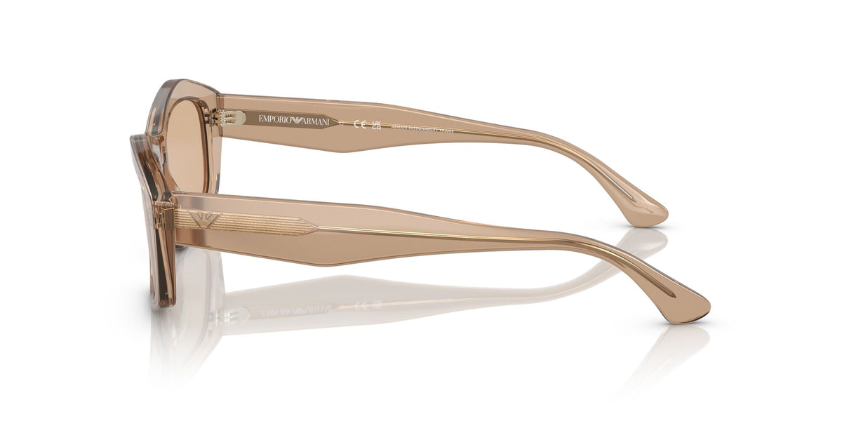 Emporio Armani EA 4187 Shiny Transparent Brown / Light Brown 55 / Plastic