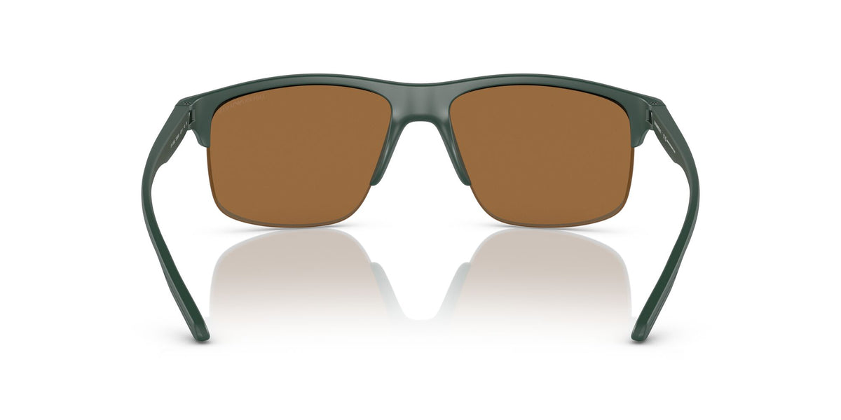 Emporio Armani EA 4188U Matte Green / Brown Mirror Gold 62 / Polyamide Bio / Injected / Molded
