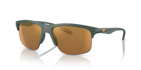 Emporio Armani EA 4188U Matte Green / Brown Mirror Gold 62 / Plastic