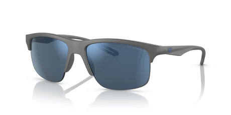 Emporio Armani EA 4188U Matte Grey / Dark Blue Mirror Blue 62 / Polyamide Bio / Injected / Molded