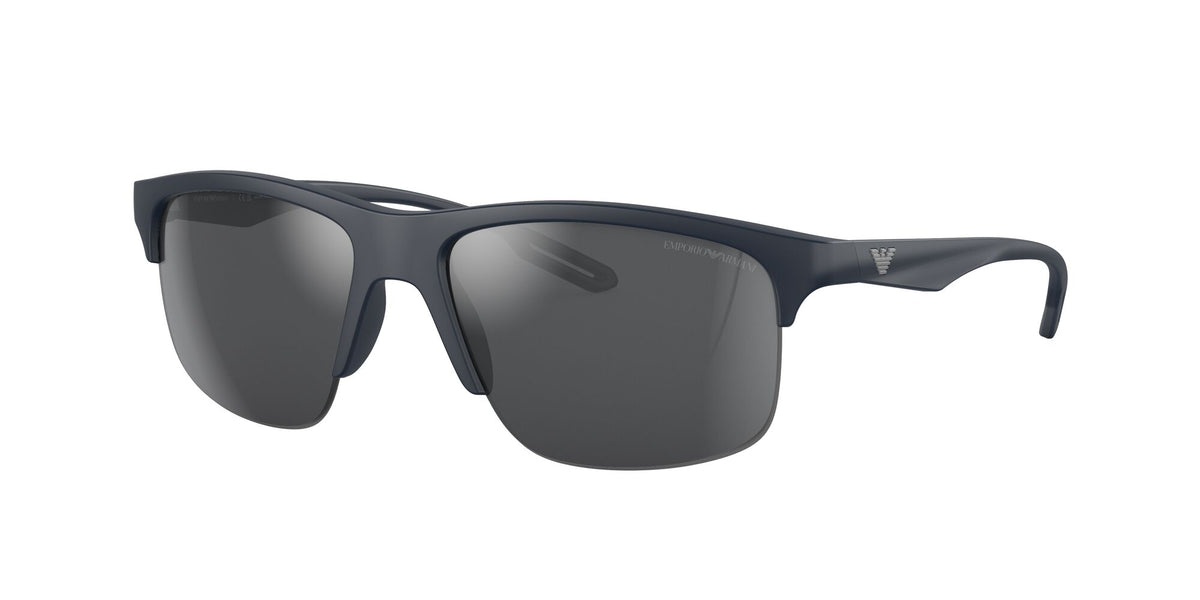 Emporio Armani EA 4188U Matte Blue / Grey Mirror Silver 62 / Polyamide Bio / Injected / Molded
