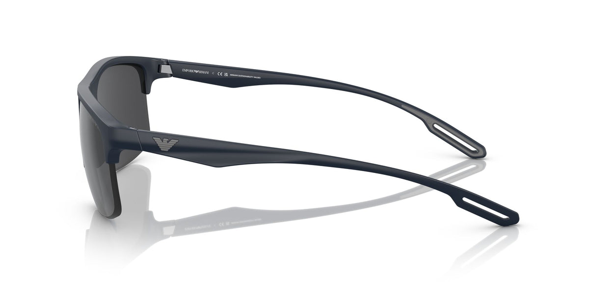 Emporio Armani EA 4188U Matte Blue / Grey Mirror Silver 62 / Polyamide Bio / Injected / Molded