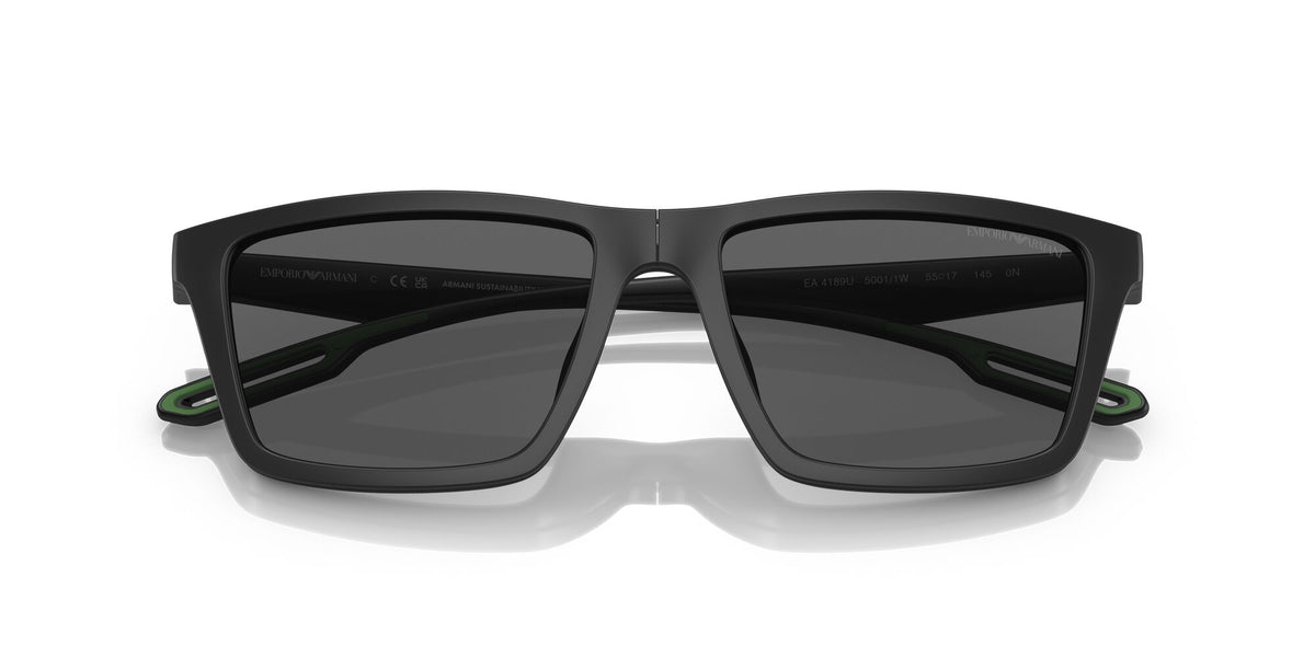 Emporio Armani  0EA4189U 50011W 55 Matte Black/ Clear 55 / Plastic