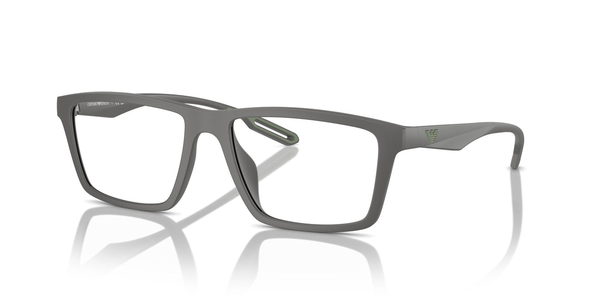 Emporio Armani 0EA4189U 50611W 55 Matte Dark Grey/ Clear