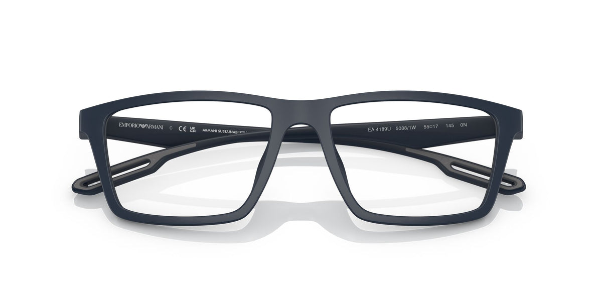 Emporio Armani  0EA4189U 50881W 55 Matte Blue/ Clear 55 / Plastic