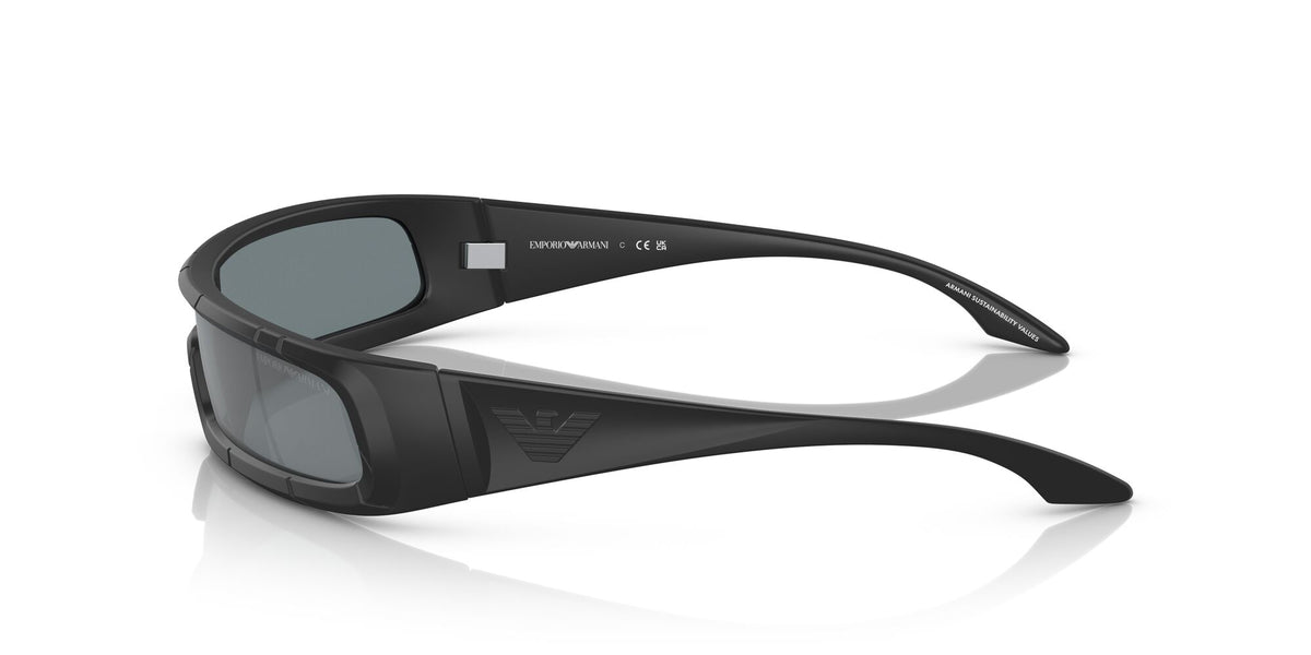 Emporio Armani EA 4190U Rubberised Black / Grey Mirror Black 36 / Polyamide Bio / Injected / Molded