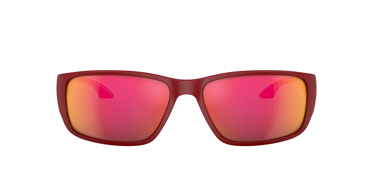 Emporio Armani EA 4191U Rubberised Red / Dark Grey Mirror Red/Yellow 64 / Plastic