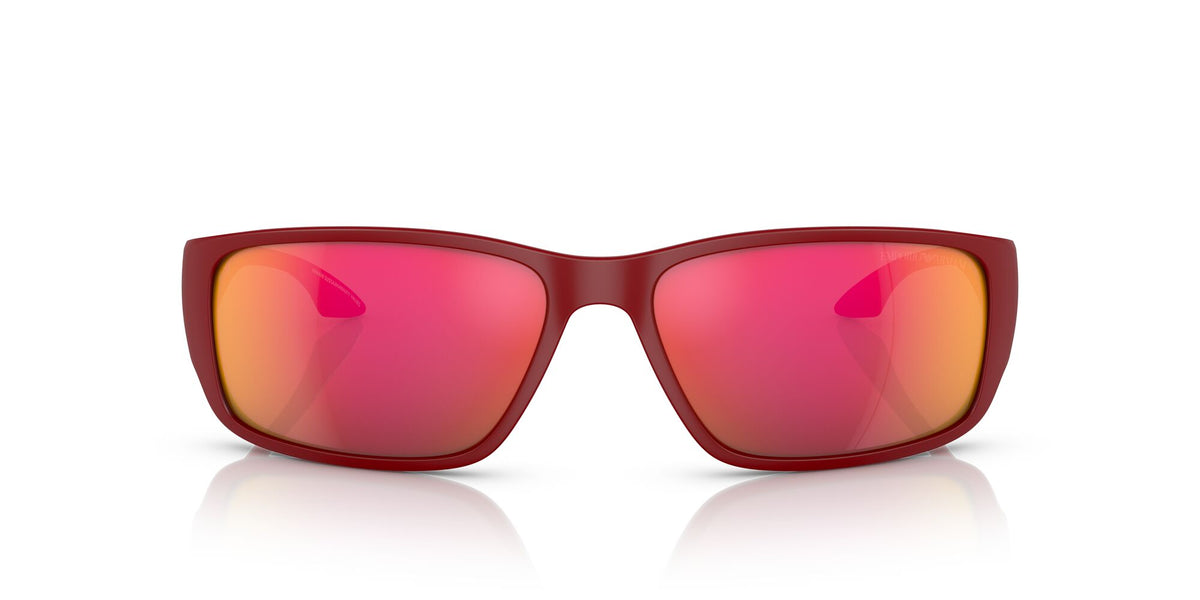 Emporio Armani EA 4191U Rubberised Red / Dark Grey Mirror Red/Yellow 64 / Plastic