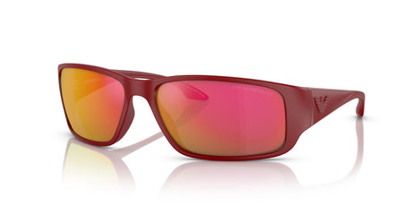Emporio Armani EA 4191U Rubberised Red / Dark Grey Mirror Red/Yellow 64 / Polyamide Bio / Injected / Molded