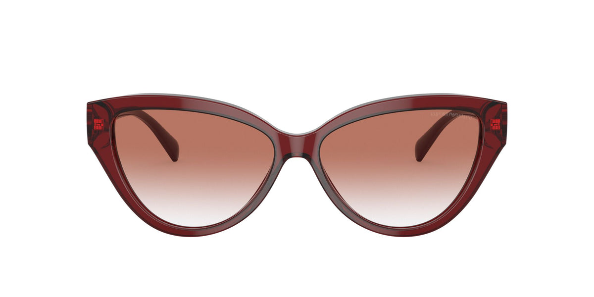 Emporio Armani EA 4192F Shiny Bordeaux / Clear Gradient Red 57 / Polyamide / Acetate / Metal