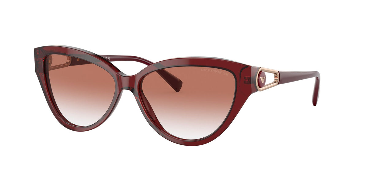 Emporio Armani EA 4192F Shiny Bordeaux / Clear Gradient Red 57 / Polyamide / Acetate / Metal