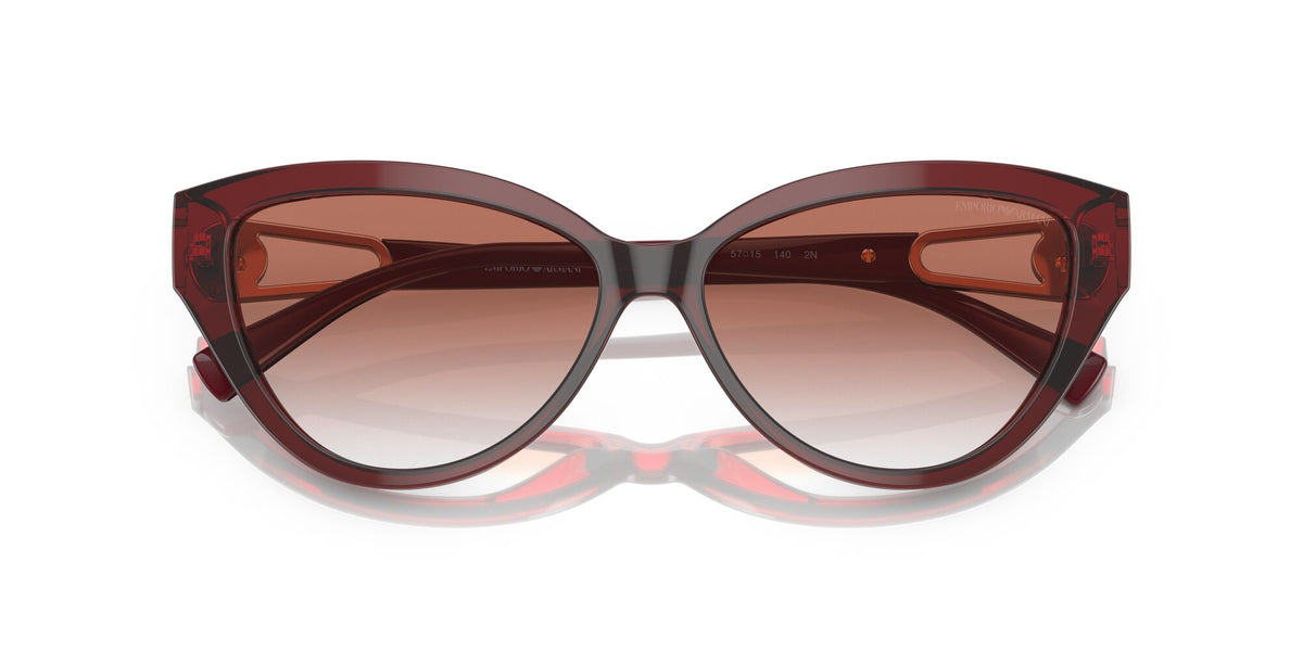 Emporio Armani EA 4192F Shiny Bordeaux / Clear Gradient Red 57 / Polyamide / Acetate / Metal