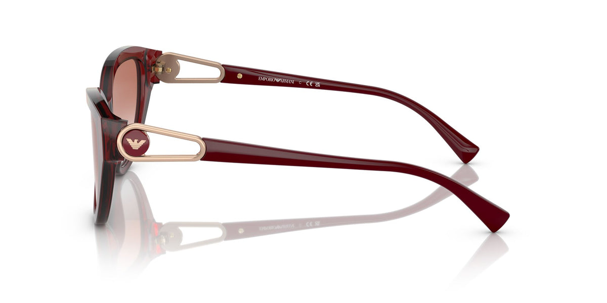 Emporio Armani EA 4192F Shiny Bordeaux / Clear Gradient Red 57 / Polyamide / Acetate / Metal