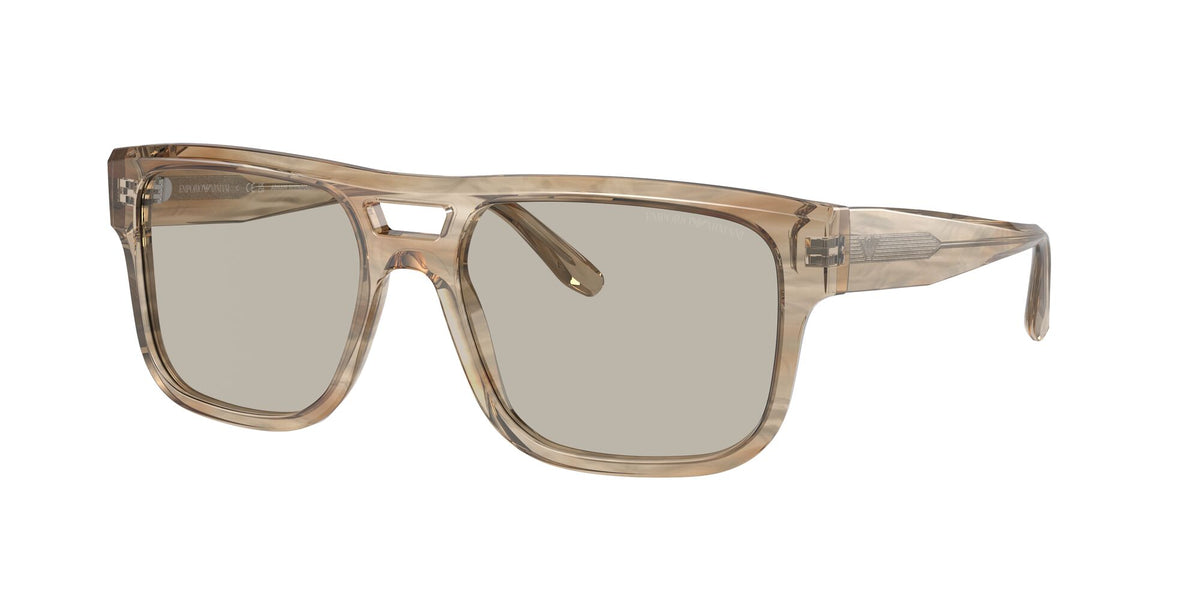 EA 4197F Emporio Armani  Striped Brown / Light Brown 57 57 / Polyamide Bio / Acetate / Acetate
