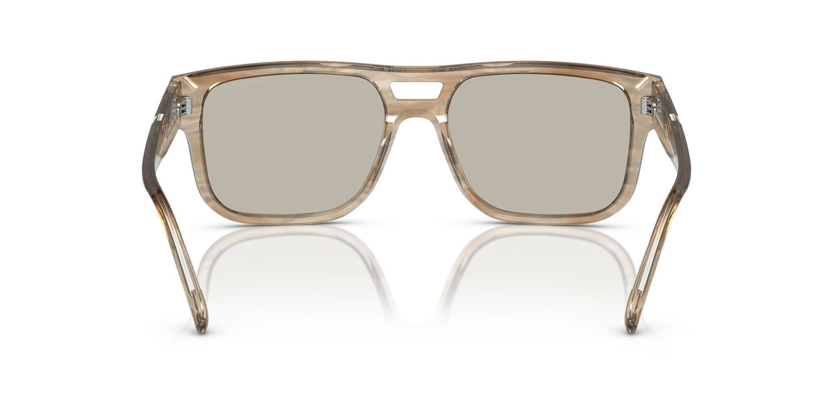 EA 4197F Emporio Armani  Striped Brown / Light Brown 57 57 / Polyamide Bio / Acetate / Acetate