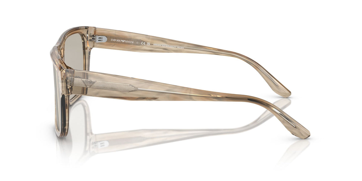 EA 4197F Emporio Armani  Striped Brown / Light Brown 57 57 / Polyamide Bio / Acetate / Acetate