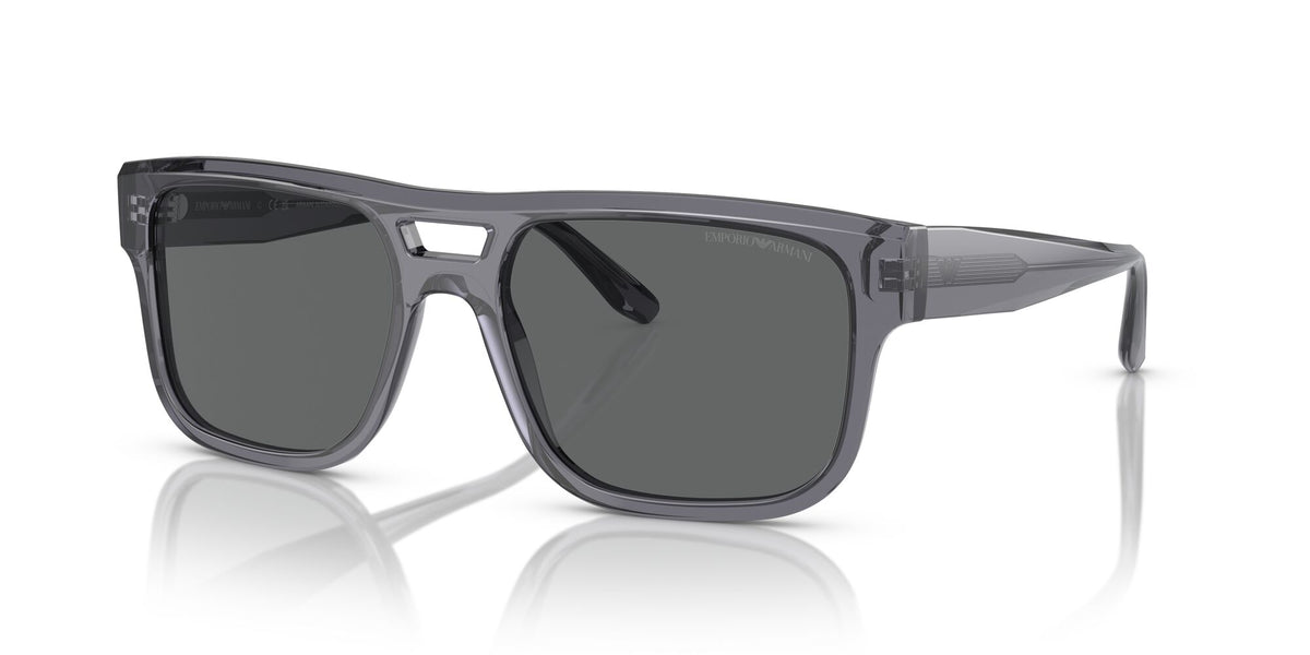 Emporio Armani 0EA4197 502987 57 Transparent Grey/ Dark Grey