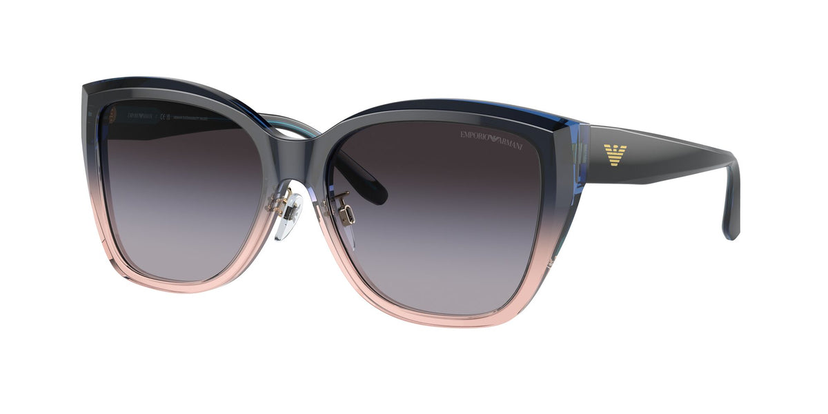 Emporio Armani  0EA4198F 59918G 57 Gradient Blue/Orange/ Gradient Grey 57 / Polyamide Bio / Acetate / Acetate