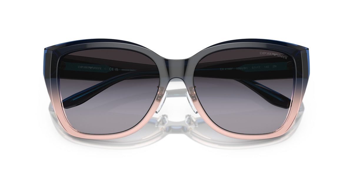 Emporio Armani  0EA4198F 59918G 57 Gradient Blue/Orange/ Gradient Grey 57 / Polyamide Bio / Acetate / Acetate