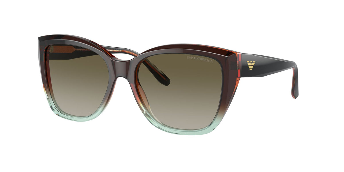 Emporio Armani  0EA4198 59898E 55 Gradient Brown/Green/ Gradient Green 55 / Polyamide Bio / Acetate / Acetate