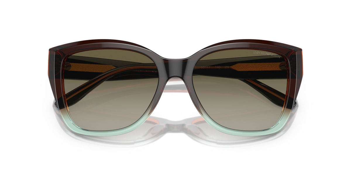 Emporio Armani  0EA4198 59898E 55 Gradient Brown/Green/ Gradient Green 55 / Polyamide Bio / Acetate / Acetate